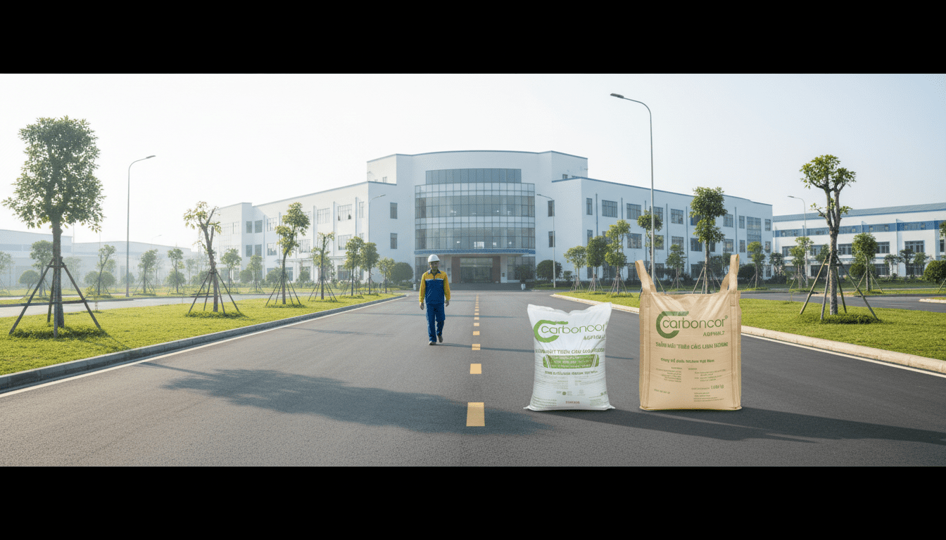 Giải Pháp Làm Đường Không Khói Bụi Cho Nhà Máy Sạch Với Carboncor Asphalt