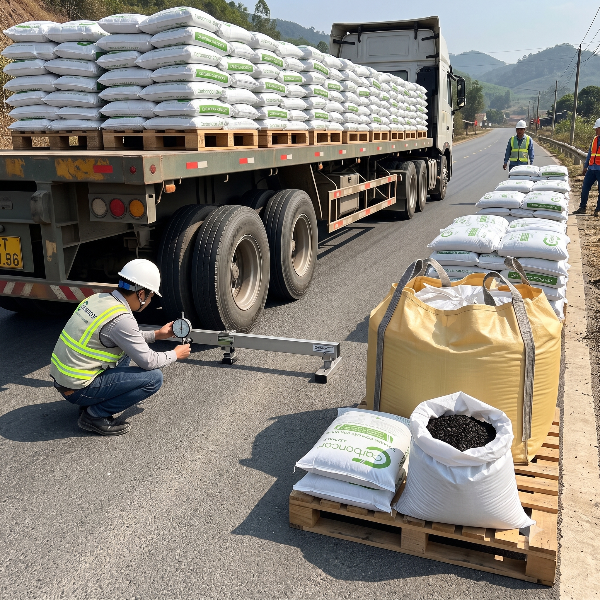 Mô đun đàn hồi Carboncor Asphalt, độ võng đàn hồi mặt đường, thí nghiệm cần Benkelman Mô đun đàn hồi Carboncor Asphalt, độ võng đàn hồi mặt đường, thí nghiệm cần Benkelman