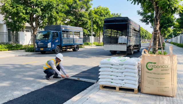Quy trình hoàn trả rãnh đào hạ tầng đô thị, Carboncor Asphalt, bao 25kg, bao Jumbo 1 tấn